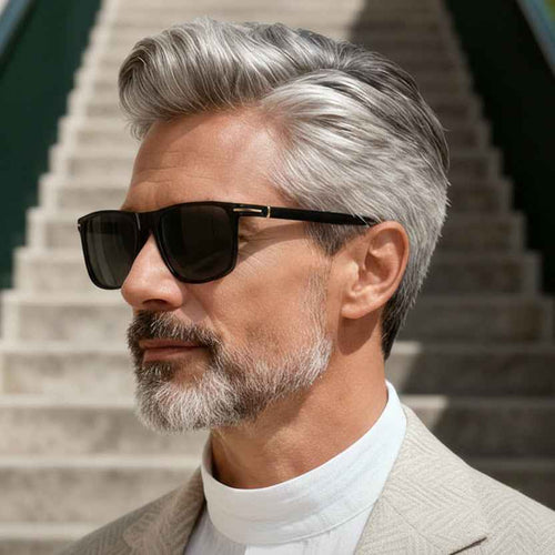 The MK-Garrison | Square Sunglasses - Apex-Clarity HD Polarized - Hybrid Resilient-Core Polymer