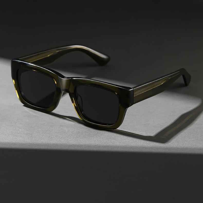 The MK-Vanguard | Square Sunglasses - Apex-Clarity HD Polarized - Hand-Sculpted Italian Acetate