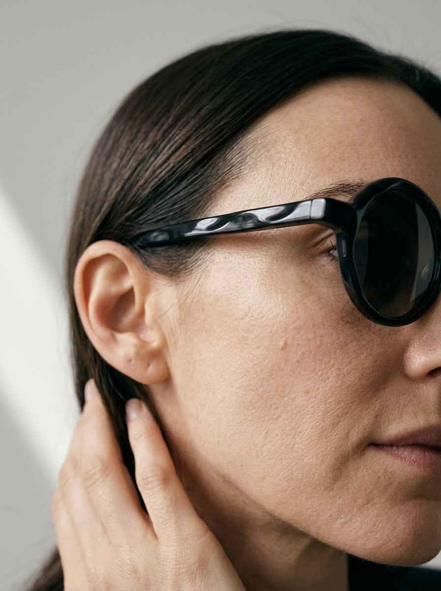 The Index Polarized Black | Round Sunglasses | UV400 TAC Polarized Lenses