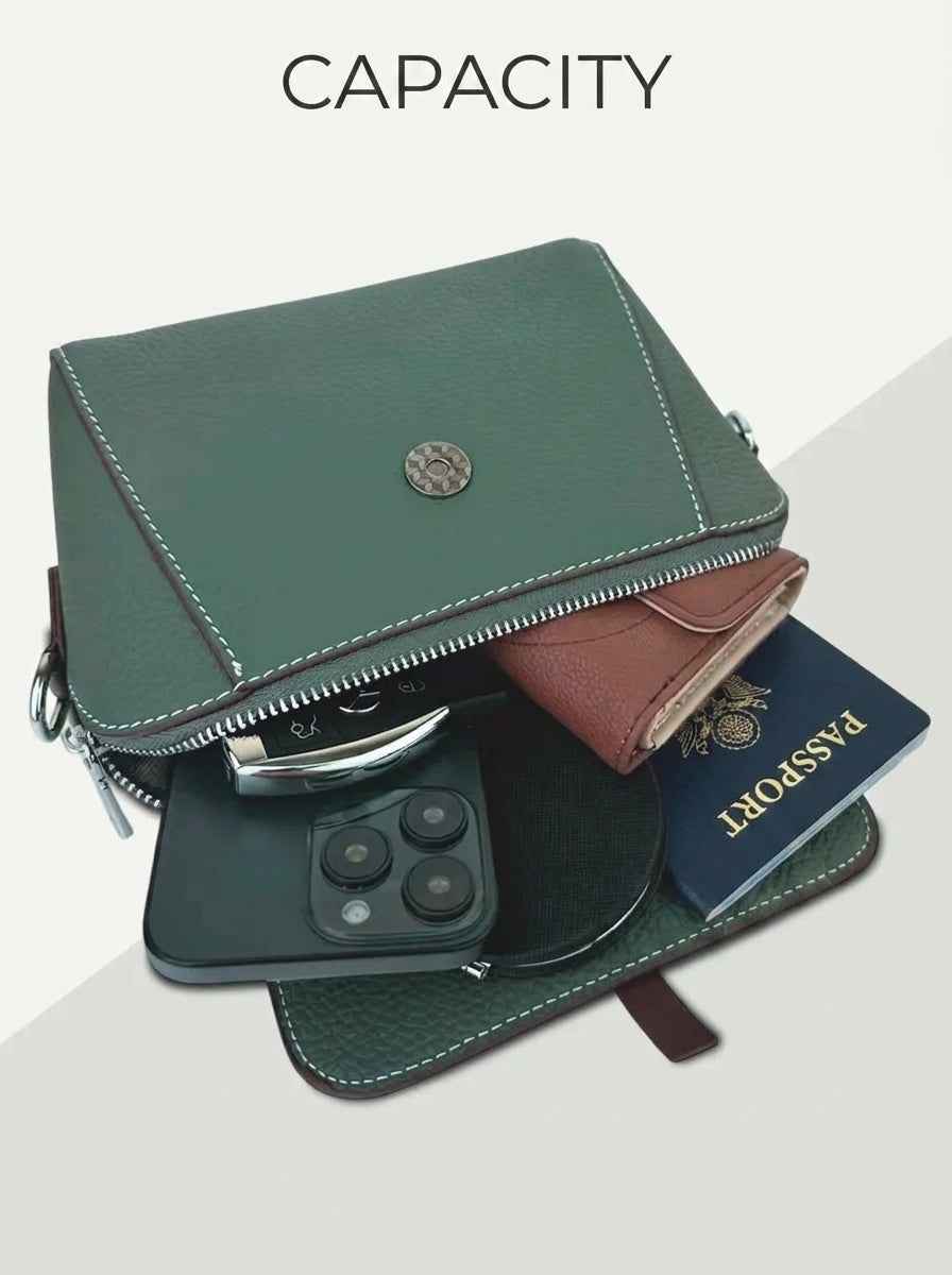 The Dispatch -  Green Cross Body Bag Small Shoulder Purse