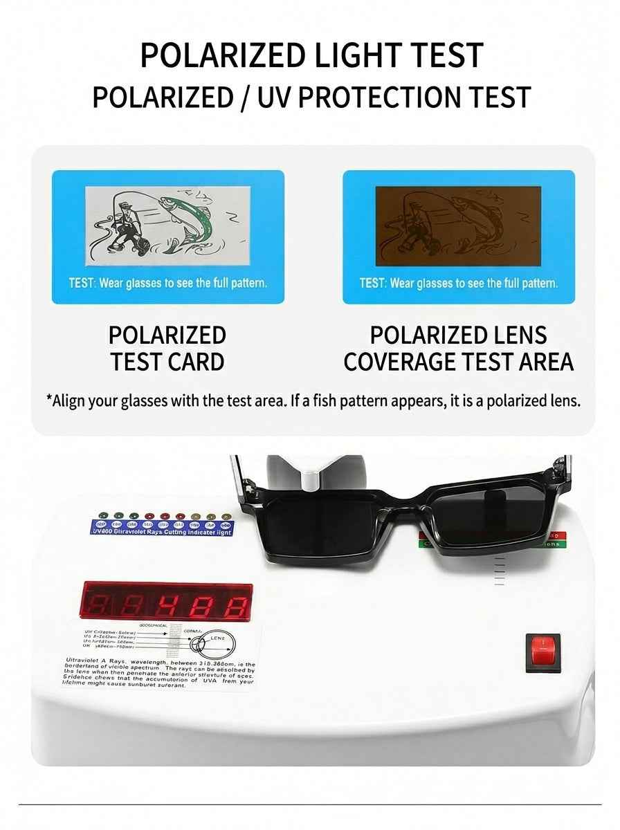 The Facade | Polarized Gray | Square Sunglasses | UV400 TAC Polarized Gray Lenses
