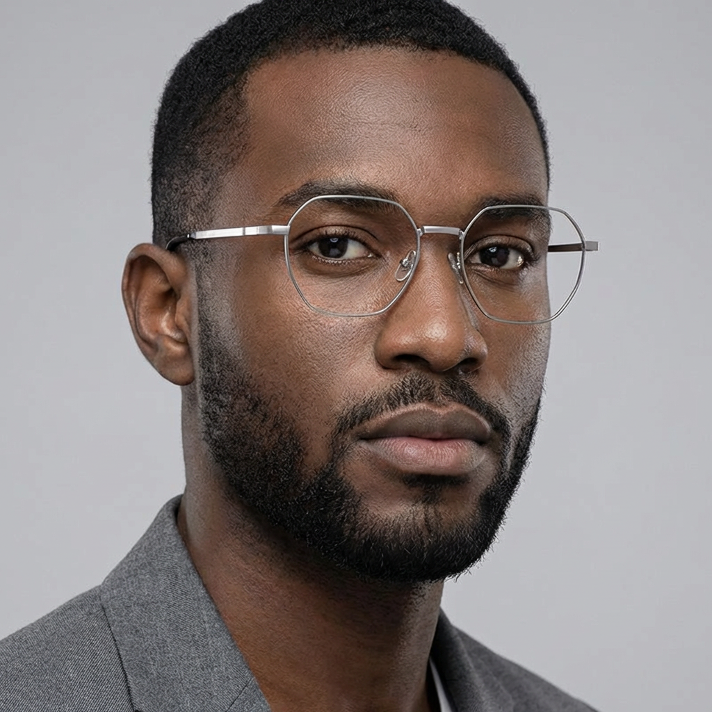 Titanium Non-Prescription Style Frames for Urban Professionals - Marie Kiro