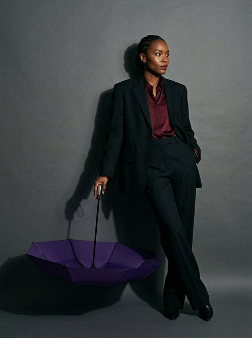 The Keep - Purple | 10-Rib Automatic Compact Travel Umbrella