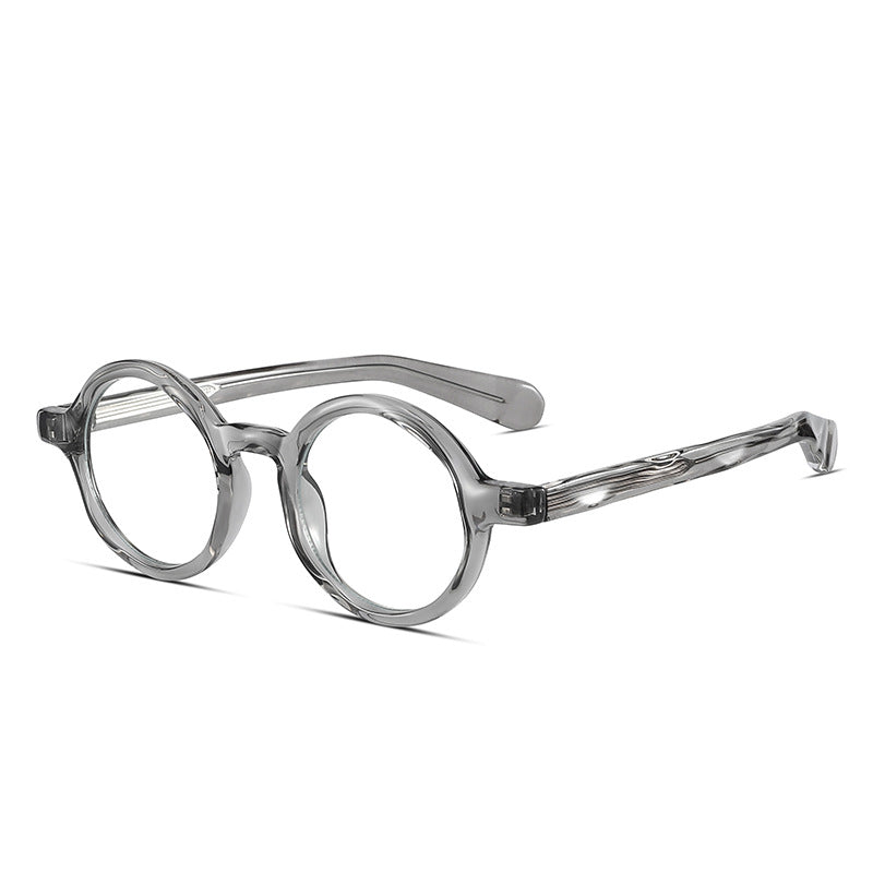 The Index  Transparent Gray | Blue Light Optical Frames | TR90 Round Eyeglasses
