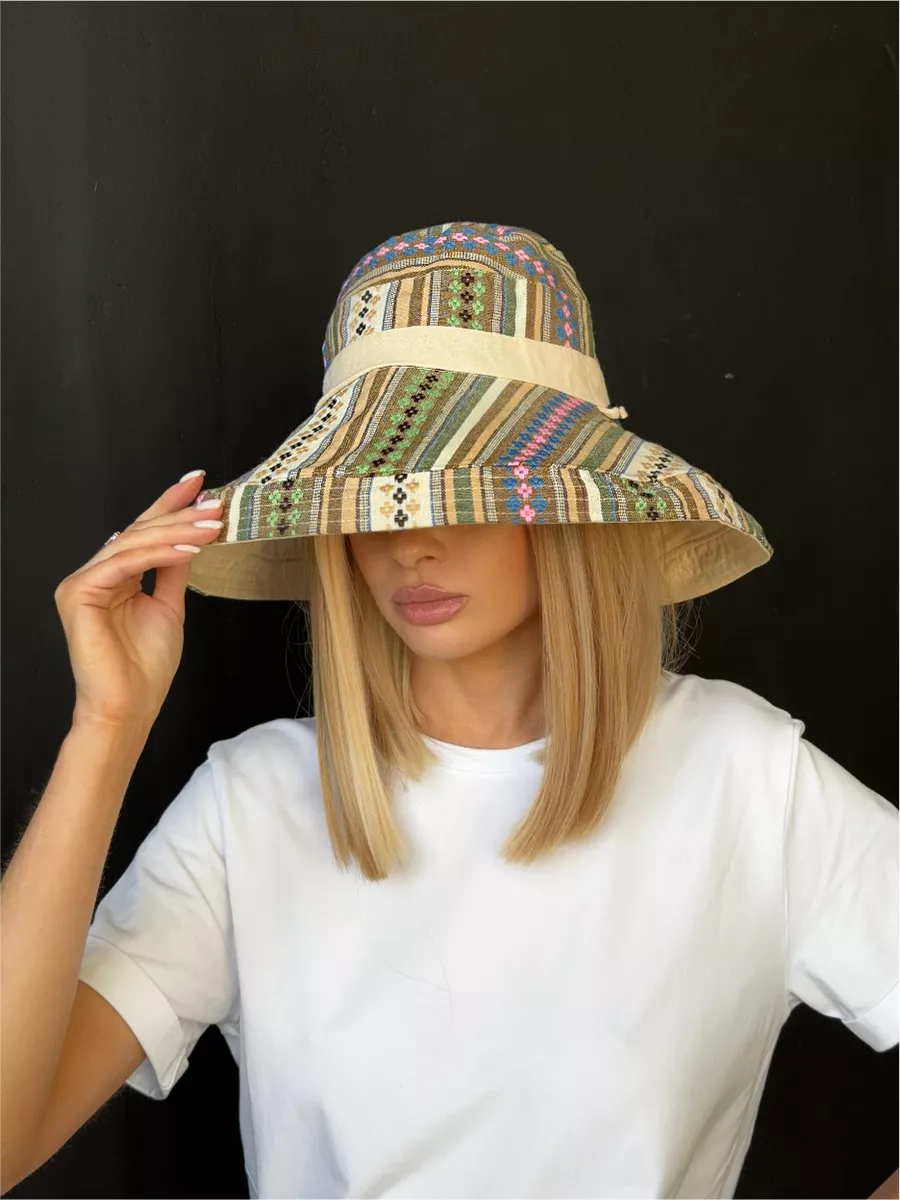 The Flip Side  - Tapestry, Reversible Wide Brim Bucket Hat