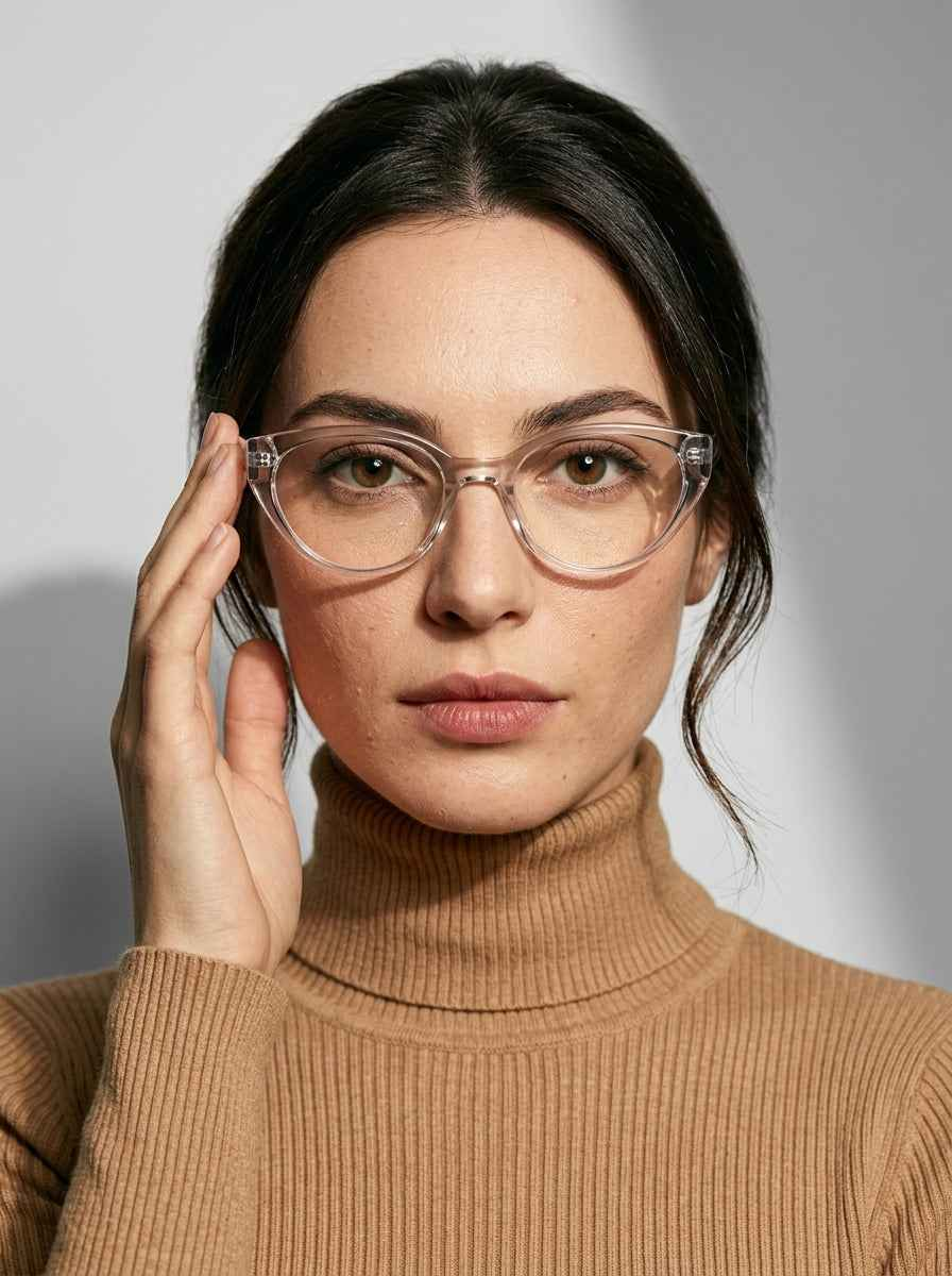The Alibi | Smoke, Blue Light Optical Frames | Cat-Eye Glasses | TR90 Frame
