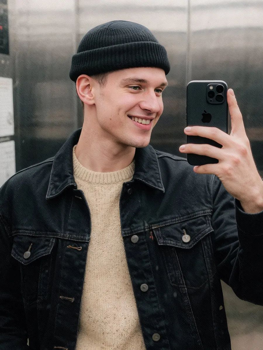 Short Fisherman Beanie Hat – Soft Acrylic Docker Skull Cap – Rolled Cuff Trawler Watch Cap (Unisex / One Size)