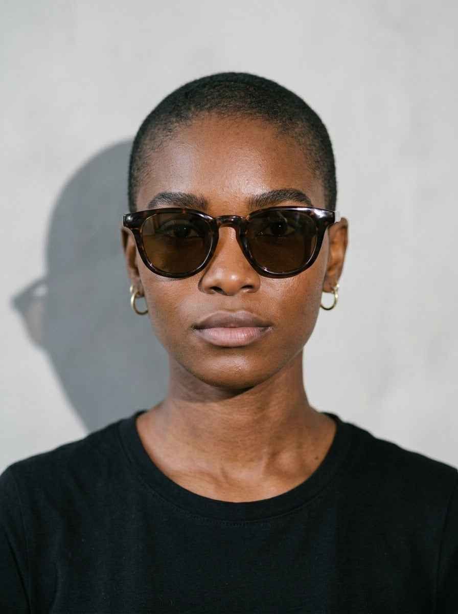 The Archivist Polarized Havana | Retro Square Sunglasses | UV400 TAC Polarized Brown Lenses