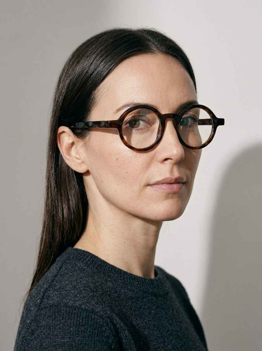 The Index Havana | Blue Light Optical Frames | TR90 Round Tortoiseshell Eyeglasses