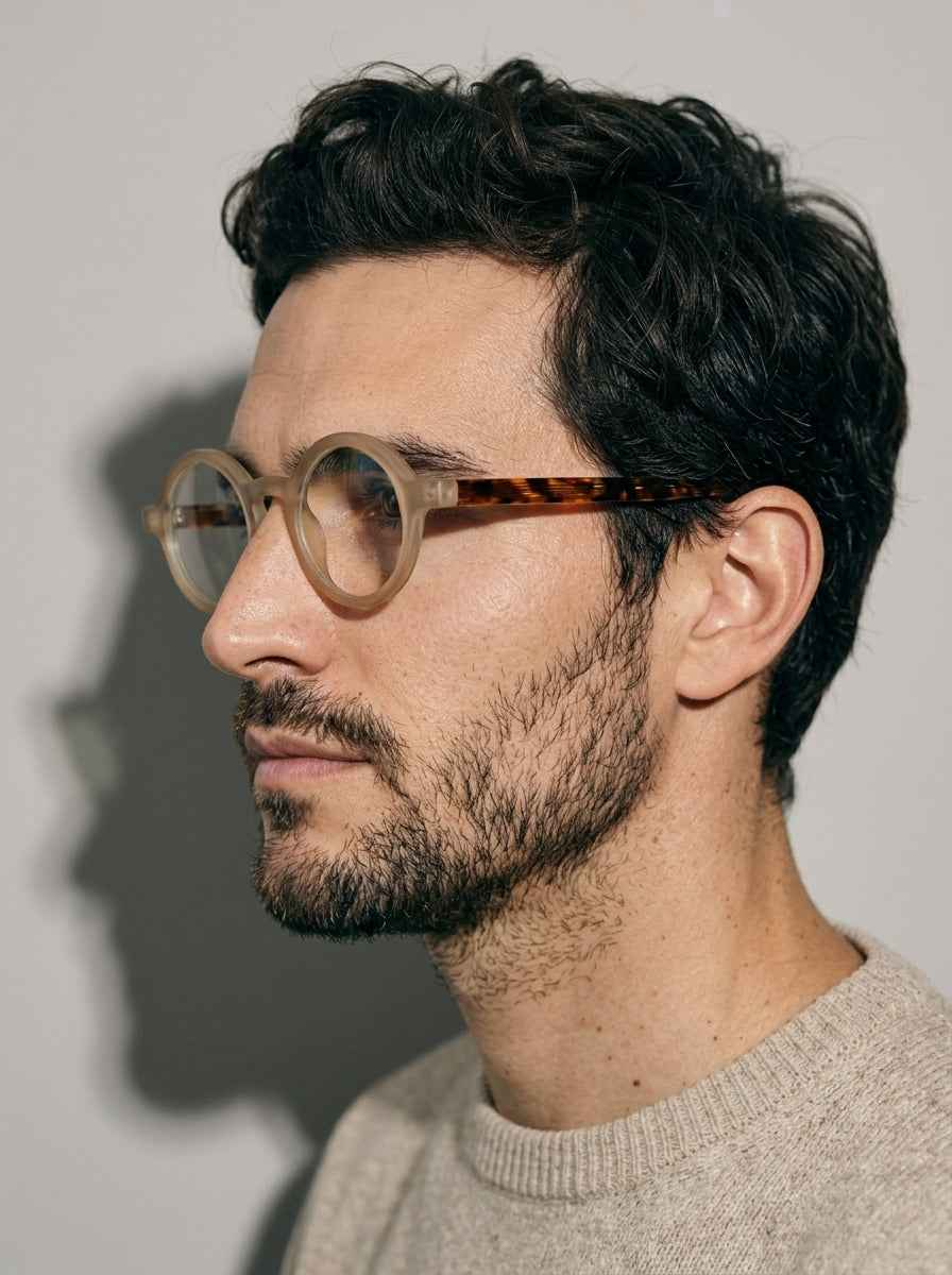 The Index Sienna | Blue Light Optical Frames | TR90 Round Brown Eyeglasses