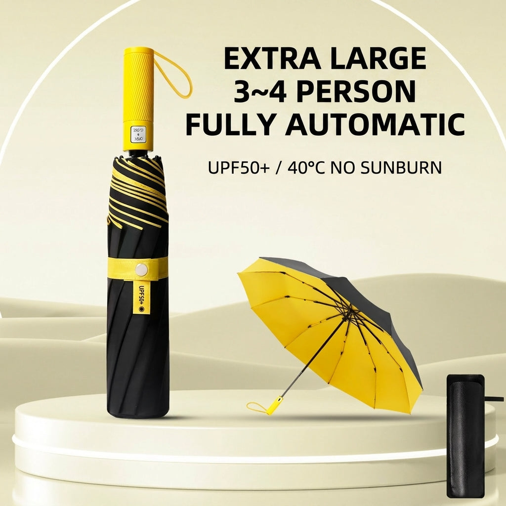 The Bulwark  20-Rib Extra-Large Automatic Umbrella | Red