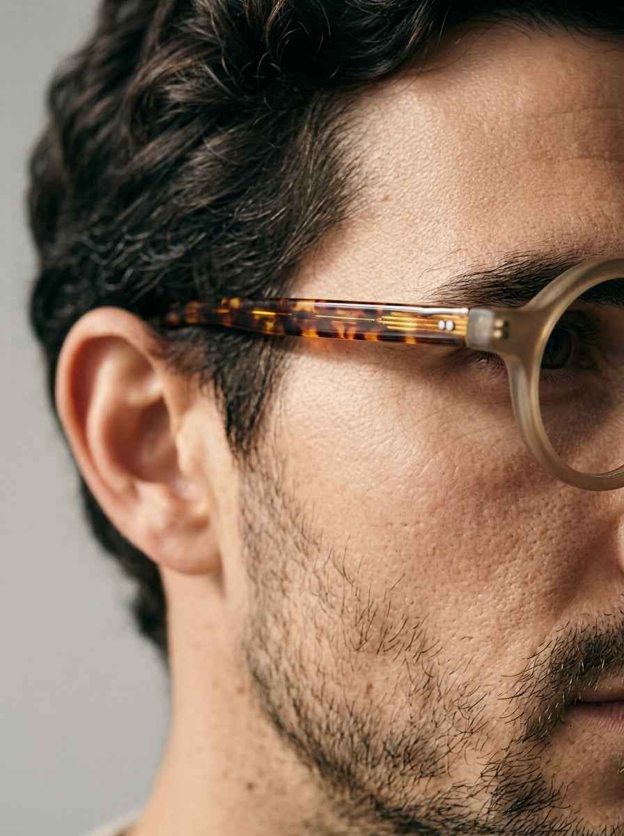 The Index Sienna | Blue Light Optical Frames | TR90 Round Brown Eyeglasses