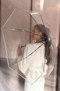 The Plot Device  - Transparent Automatic Umbrella, White