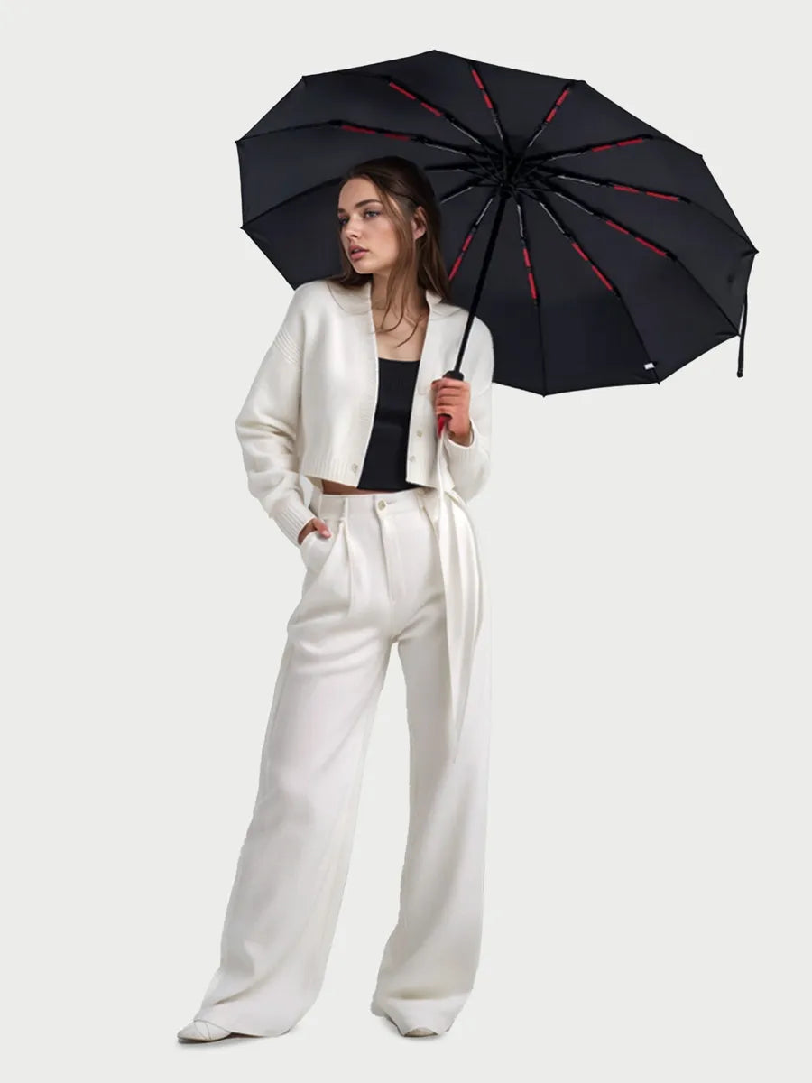 The Bastion – Sun & Rain UPF50+, Black/Red
