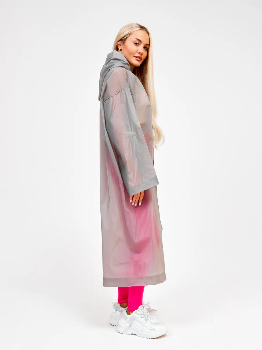 The Backup Plan - EVA Hooded Rain Coat, Gray