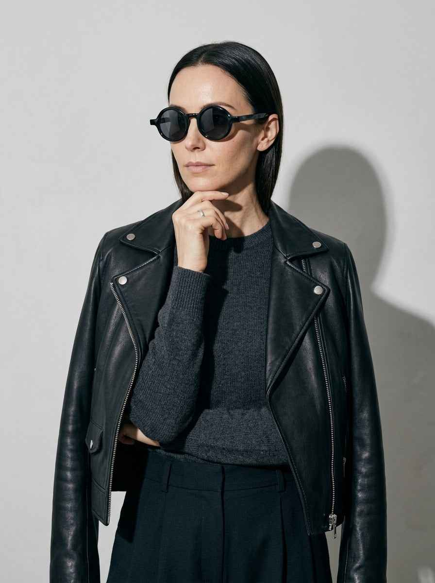 The Index Polarized Black | Round Sunglasses | UV400 TAC Polarized Lenses