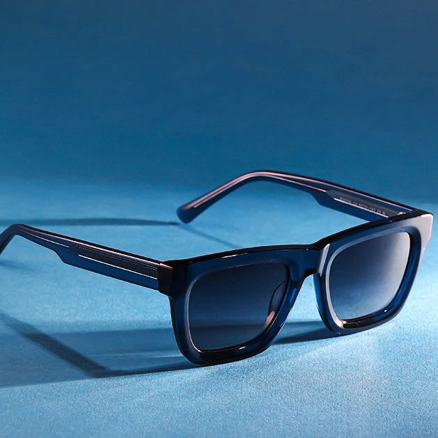 The MK-Abyssal Square  | Sunglasses - Apex-Clarity HD Polarized - Hand-Finished Sculpted Acetate