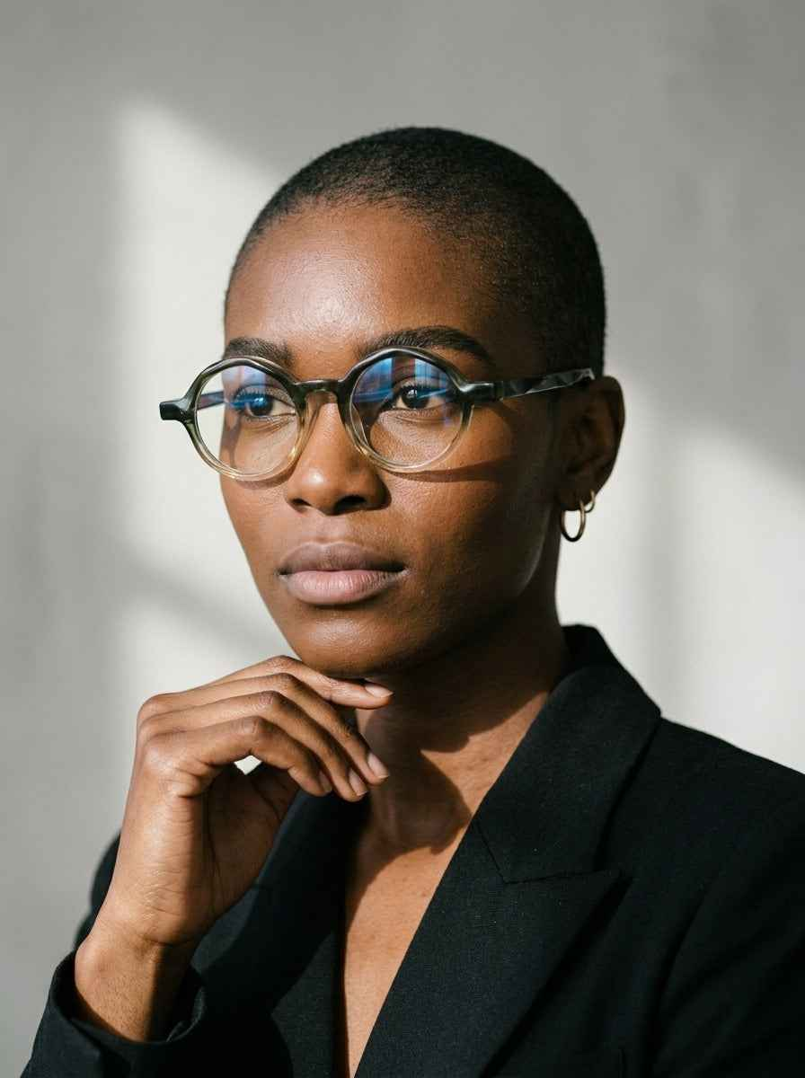 The Index Verde | Blue Light Optical Frames | TR90 Round Green Gradient Eyeglasses