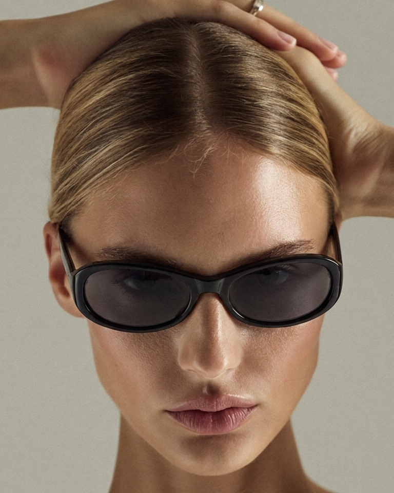 Marie Kiro Velvet Eclipse Polarized Cat-Eye Sunglasses, UV400 Small Frame Nylon Acetate