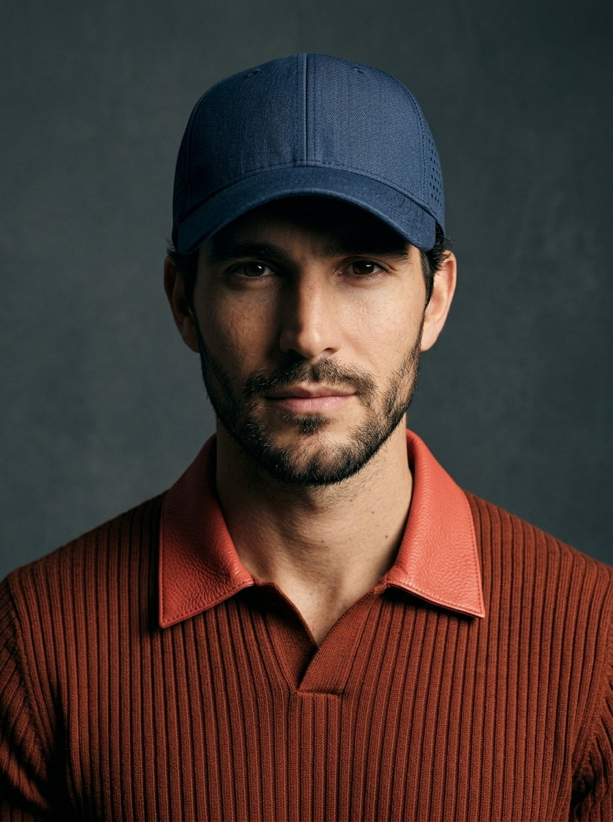 The Traverse - Navy Blue | Water-Repellent Mesh Quick-Dry Baseball Cap