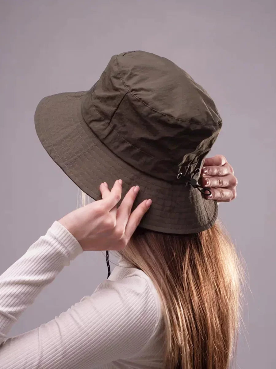 The Foldaway - Packable Wide Brim Waterproof Quick Dry Sun Hat, Army Green