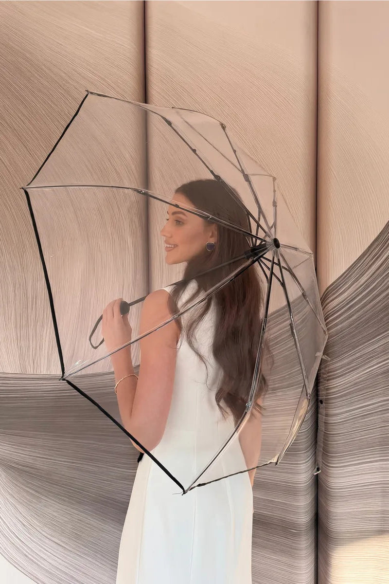 The Plot Device  - Transparent Automatic Umbrella, Black