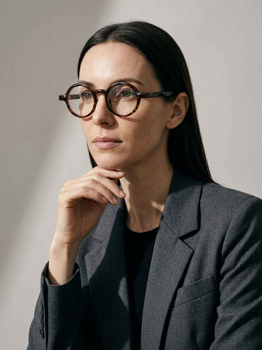 The Index Havana | Blue Light Optical Frames | TR90 Round Tortoiseshell Eyeglasses