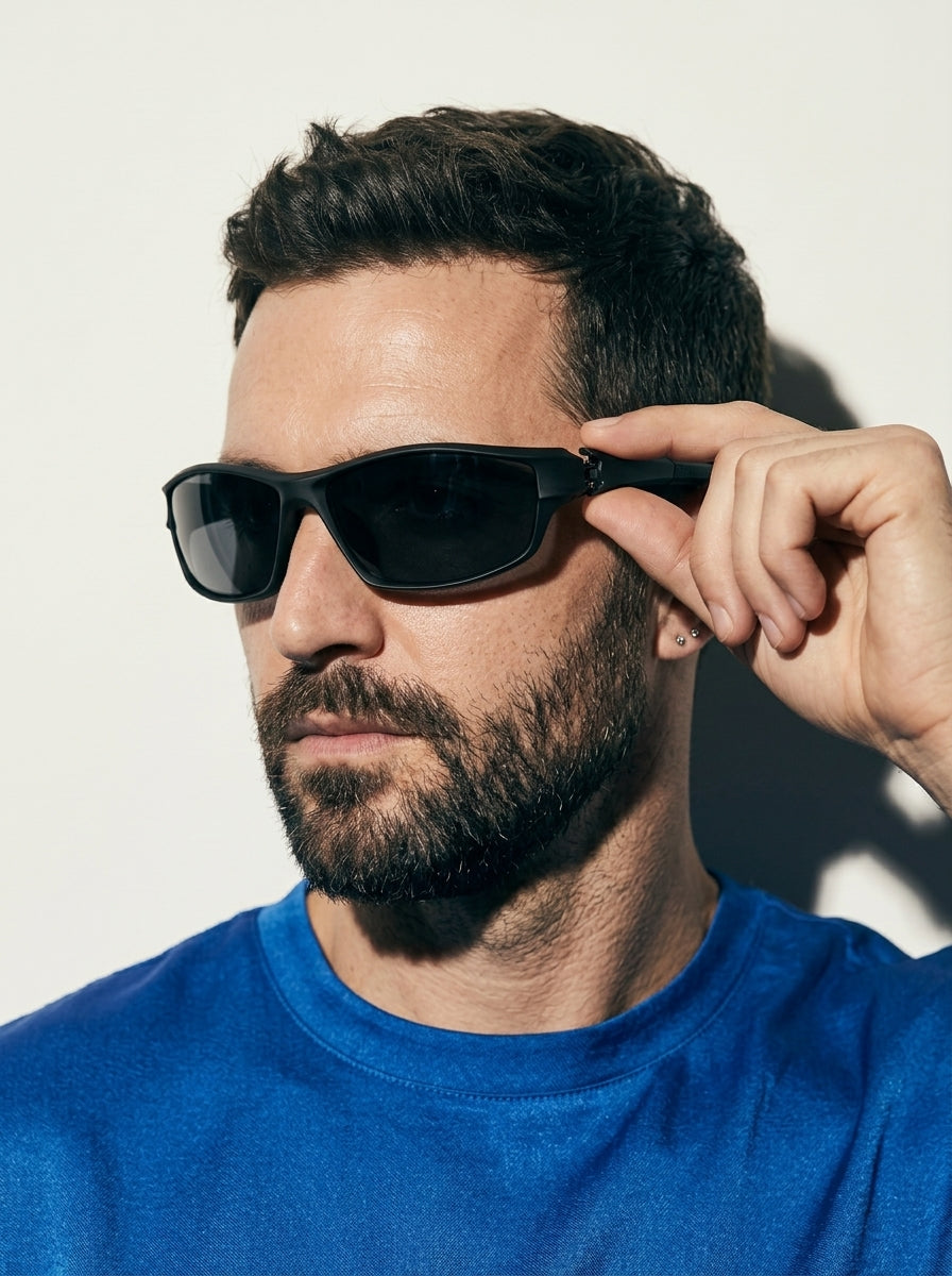 The Pace - Black | TR90 Polarized Sports Sunglasses