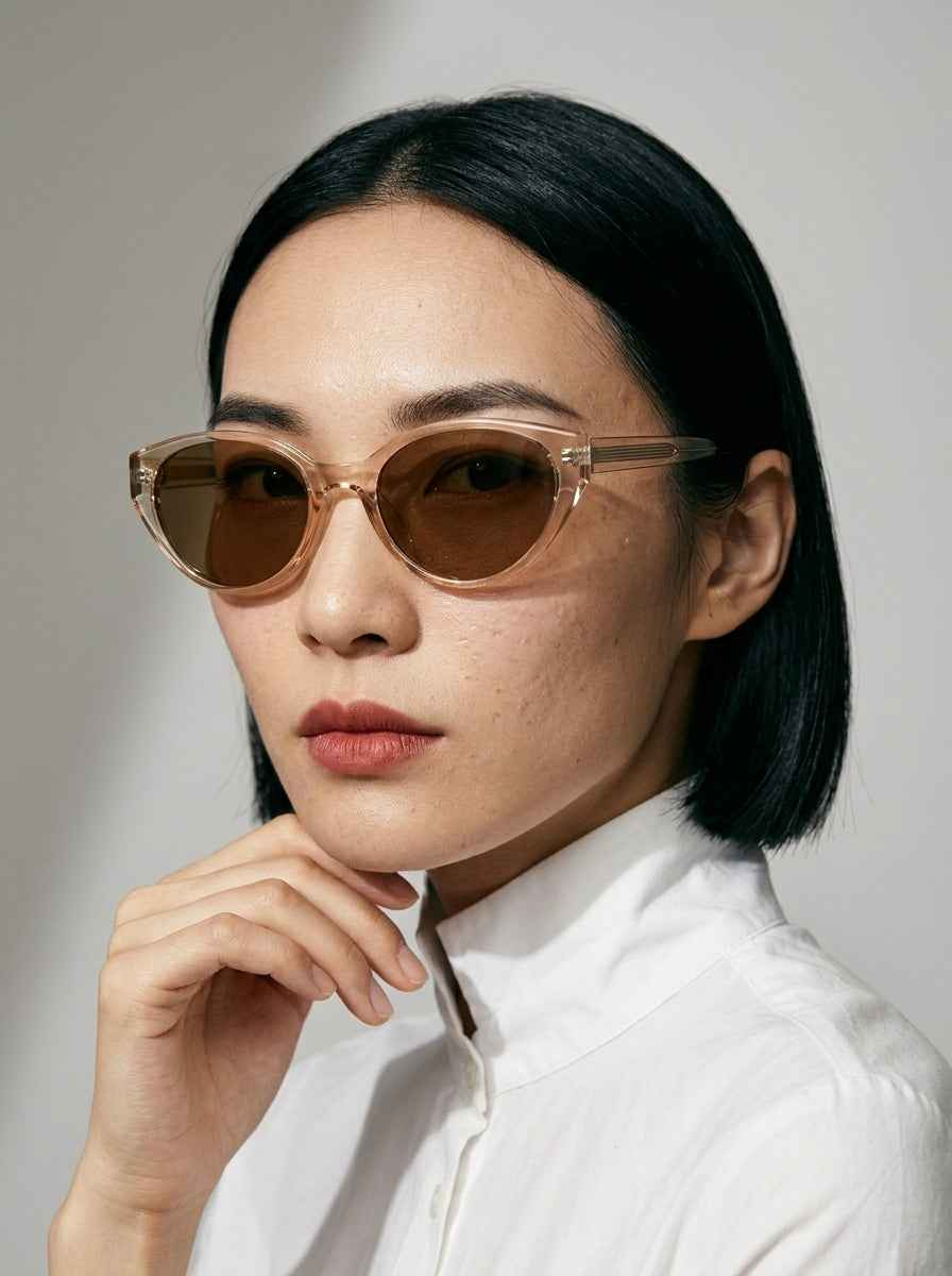 The Alibi Polarized Champagne | Cat-Eye Sunglasses | UV400 TAC Polarized Lenses
