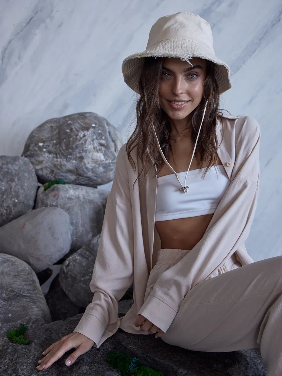 The Plus One - Bucket Hat, Beige