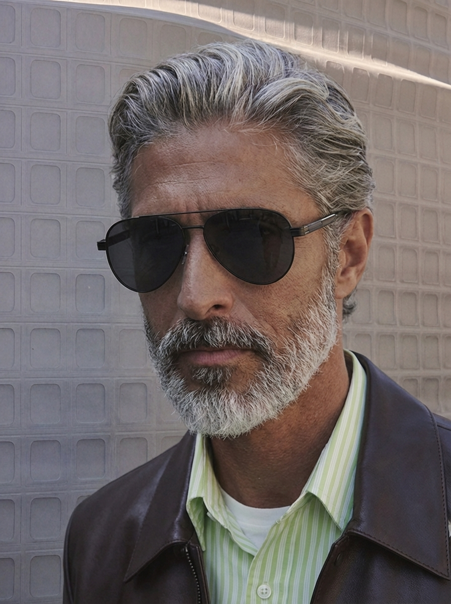 Marie Kiro Classic Aviator Sunglasses, UV400 Polarized Metal