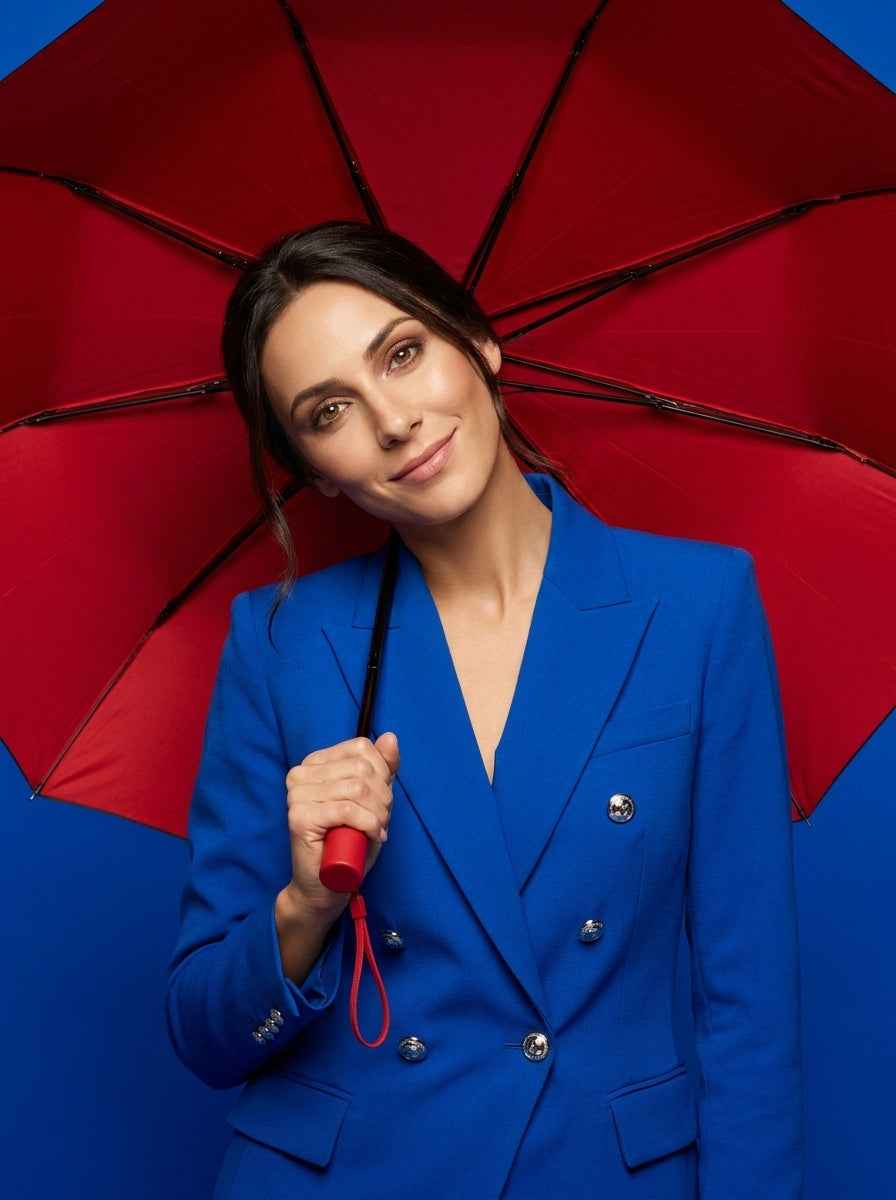 The Bulwark  20-Rib Extra-Large Automatic Umbrella | Red
