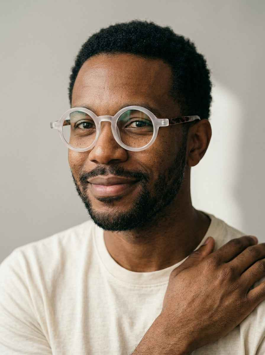 The Index Sand | Blue Light Optical Frames | TR90 Round Eyeglasses