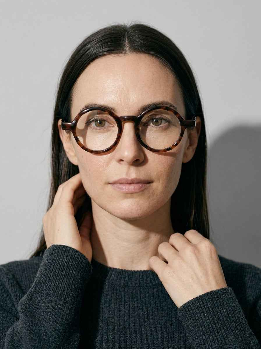 The Index Havana | Blue Light Optical Frames | TR90 Round Tortoiseshell Eyeglasses