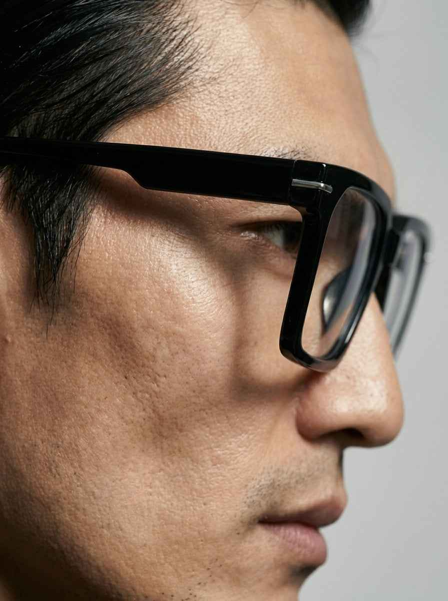 The Facade | Black, Blue Light Optical Frames | Square Glasses | TR90 Frame