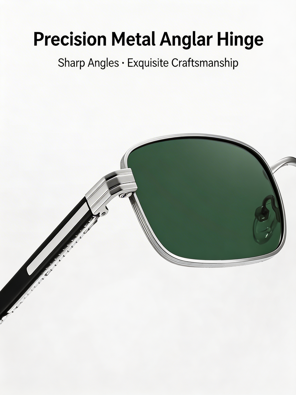 Marie Kiro Retro Square Sunglasses, Polarized Metal Frame