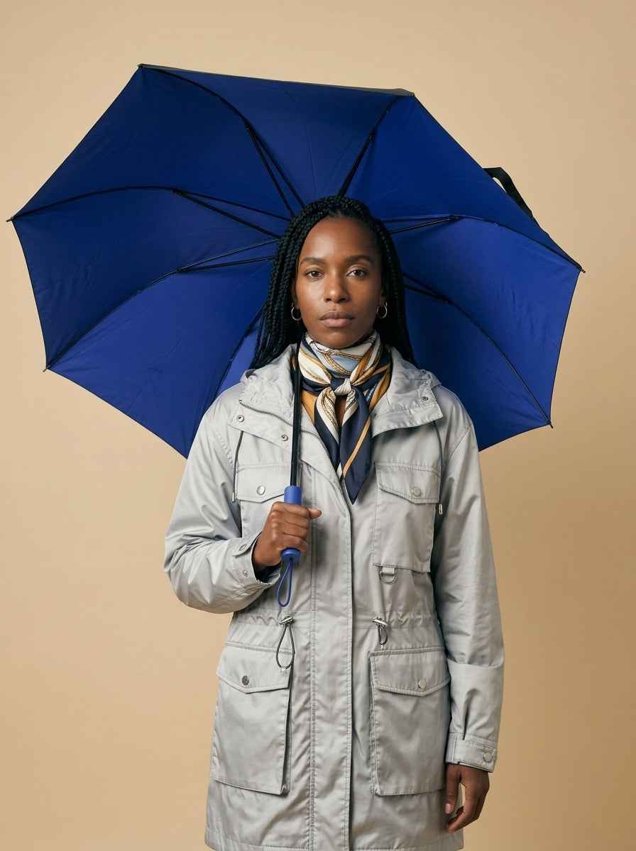The Bulwark  20-Rib Extra-Large Automatic Umbrella | Blue