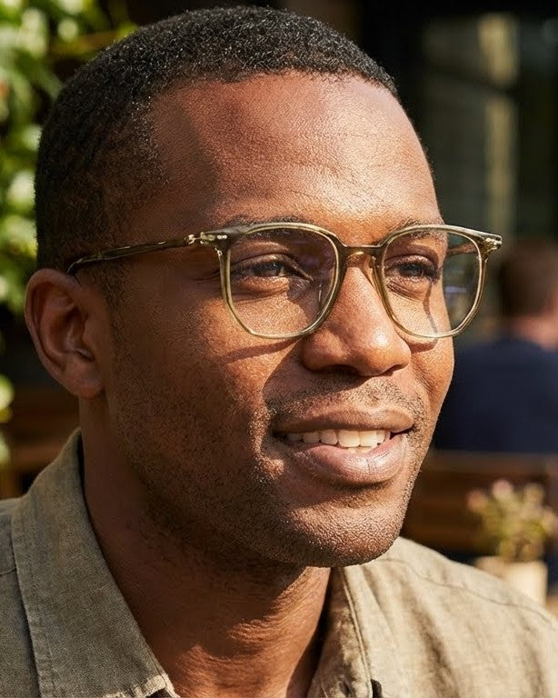 Ultra-Light Anti-Blue Light Glasses  Classic Square TR90 Frames  Unisex Computer Gaming Eyewear (Prescription Ready)