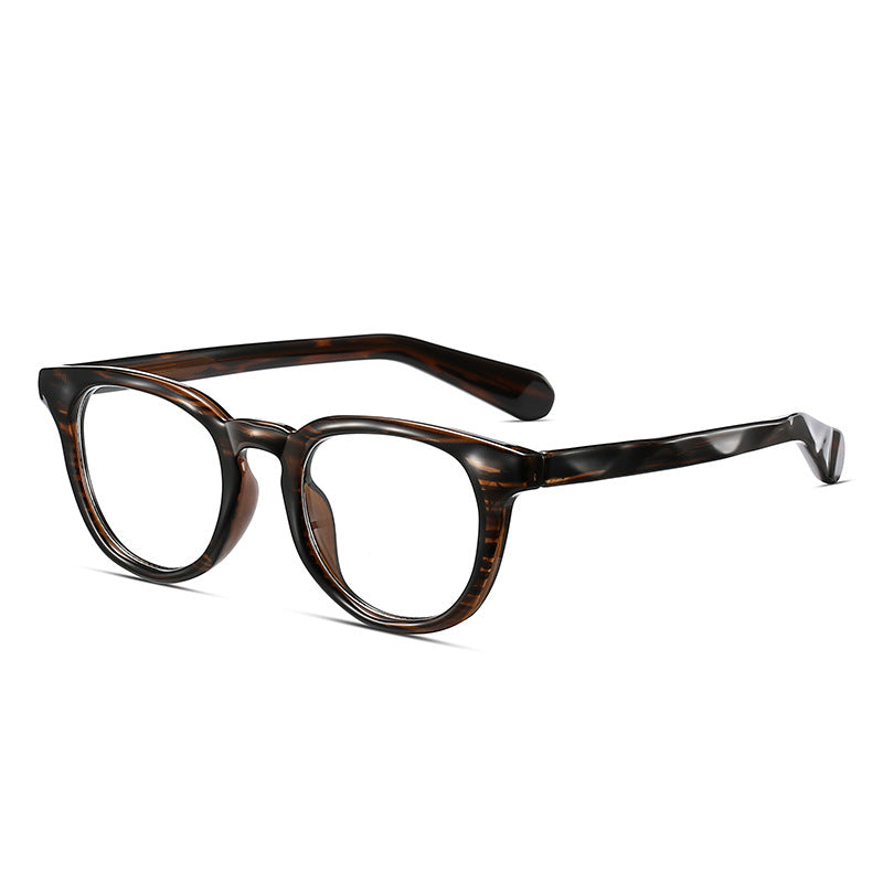 The Archivist  Sienna | Blue Light Optical Frames | TR90 Retro Tea Stripe Square Eyeglasses