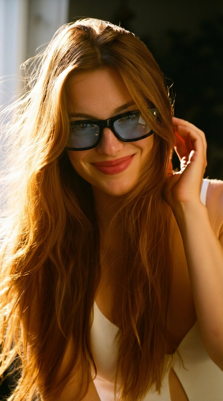 55mm Square Polarized Sunglasses for Urban Walking - Cuts Glass Building Glare - Marie Kiro