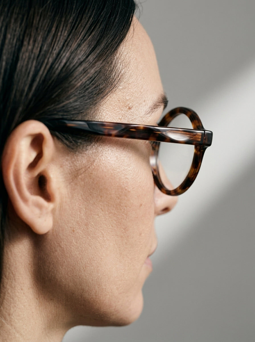 The Index Havana | Blue Light Optical Frames | TR90 Round Tortoiseshell Eyeglasses