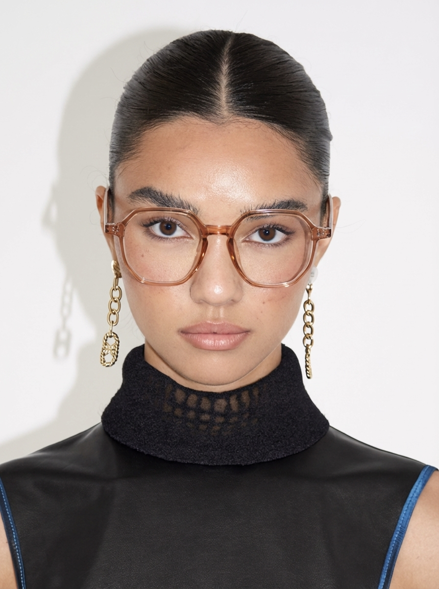 Geometric Blue Light Blocking Glasses - Ultra-Lightweight Retro Acetate-Style Frames