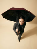 The Envoy - Burgundy | Solid Wood Handle Automatic Umbrella | UPF50+