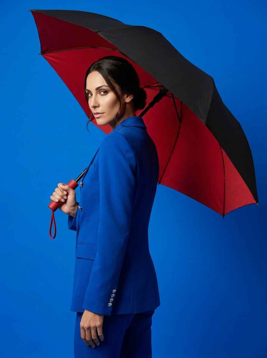 The Bulwark  20-Rib Extra-Large Automatic Umbrella | Red