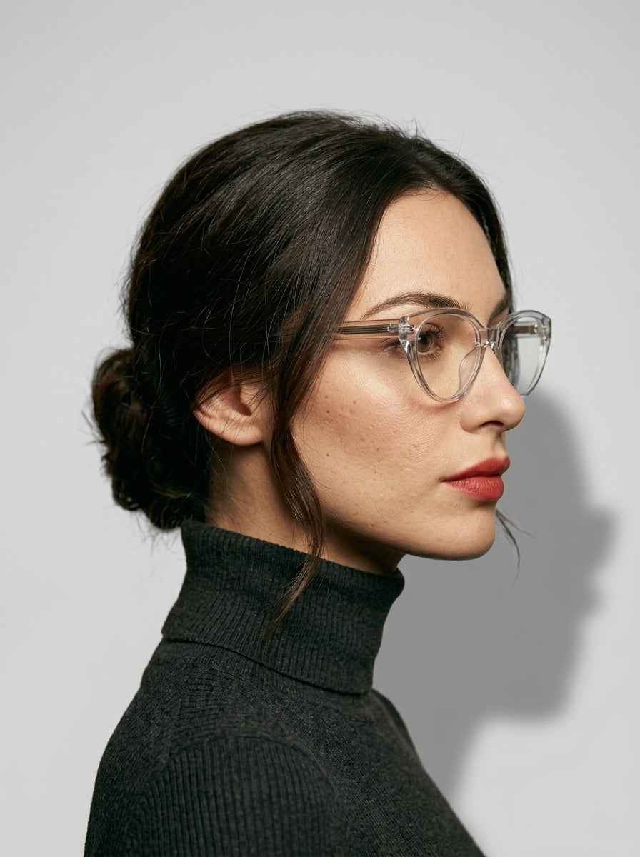 The Alibi | Smoke, Blue Light Optical Frames | Cat-Eye Glasses | TR90 Frame