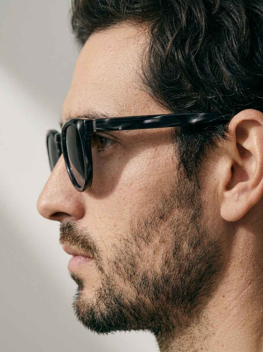 The Archivist Polarized  Black | Retro Square Sunglasses | UV400 TAC Polarized Lenses