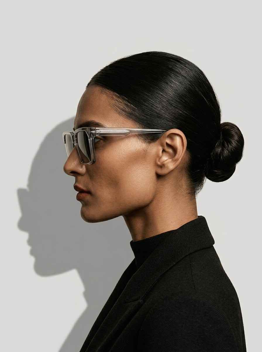 The Facade | Polarized Gray | Square Sunglasses | UV400 TAC Polarized Gray Lenses