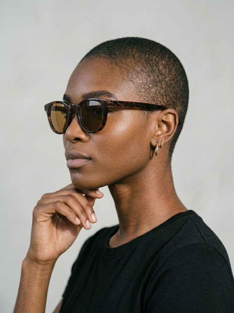 The Archivist Polarized Havana | Retro Square Sunglasses | UV400 TAC Polarized Brown Lenses