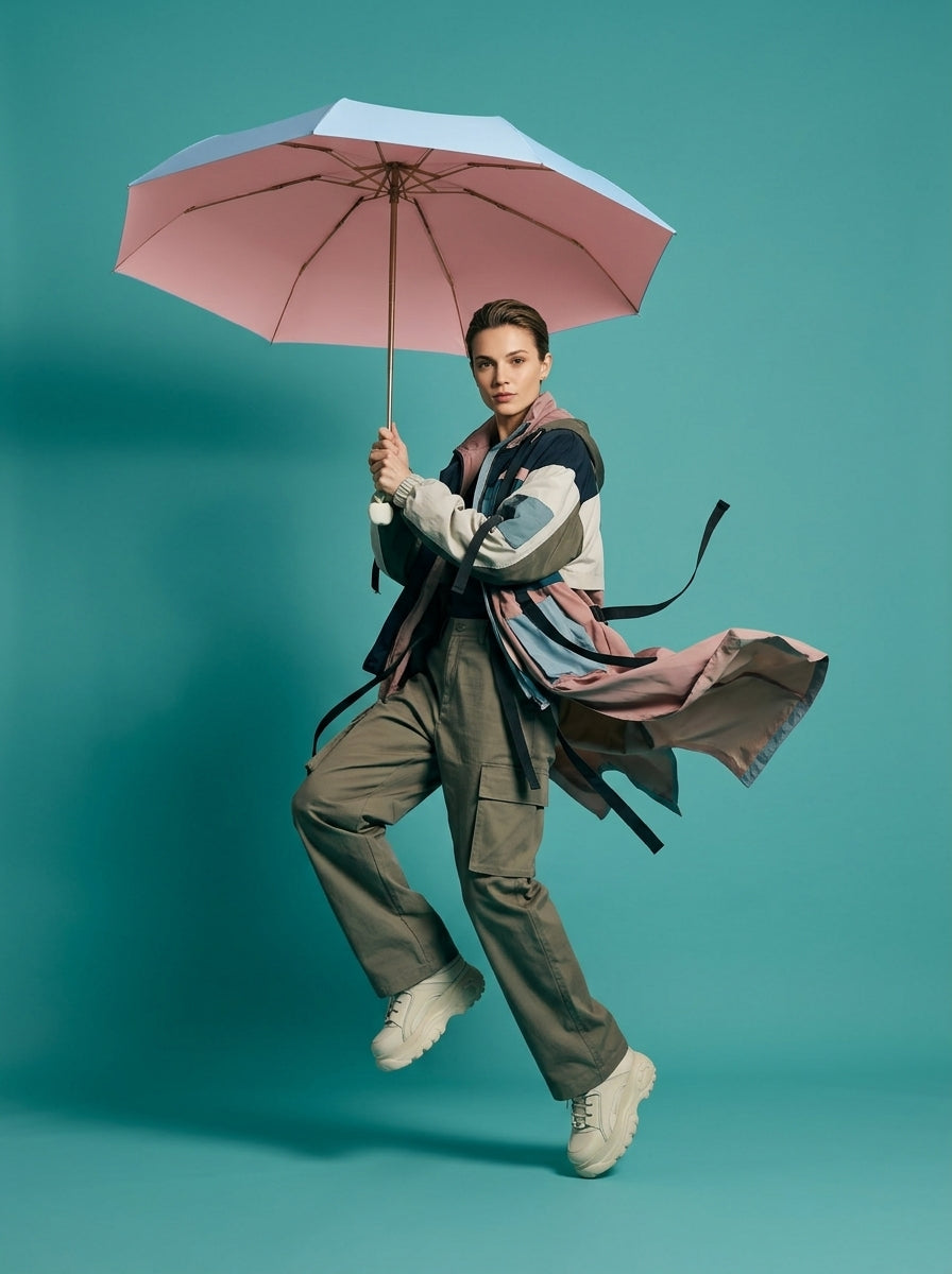 The Pocket Arc  Ultra-Compact UPF 50+ Sun & Rain Umbrella | Blue