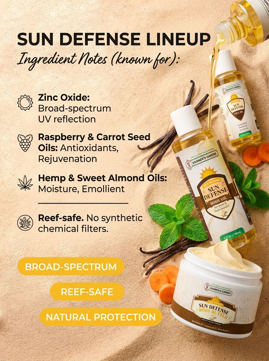 Sun Defense – Glow Guardian (Face Oil, Body Oil, Body Butter)